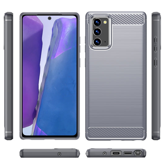 Galaxy S20 FE phone case featuring brushed texture and durable carbon fiber TPU material