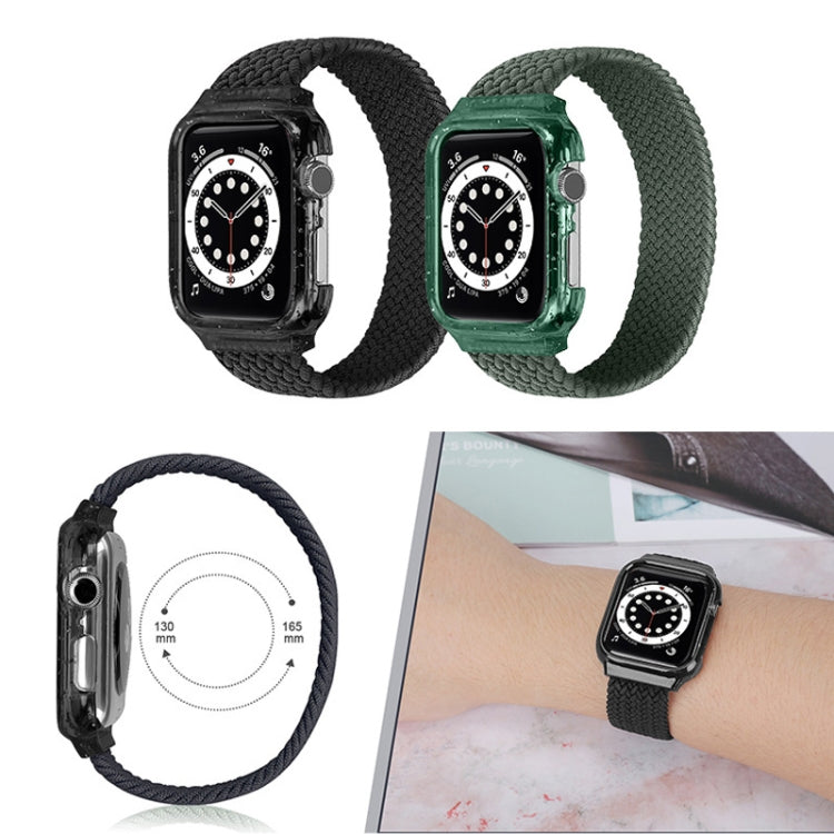 Weave Replacement Wrist Strap Watchbands with Frame For Apple Watch Series 6 & SE & 5 & 4 44mm / 3 & 2 & 1 42mm, 128mm, 135mm, 140mm, 145mm