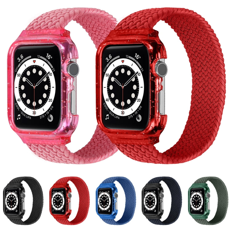 Weave Replacement Wrist Strap Watchbands with Frame For Apple Watch Series 6 & SE & 5 & 4 44mm / 3 & 2 & 1 42mm, 128mm, 135mm, 140mm, 145mm