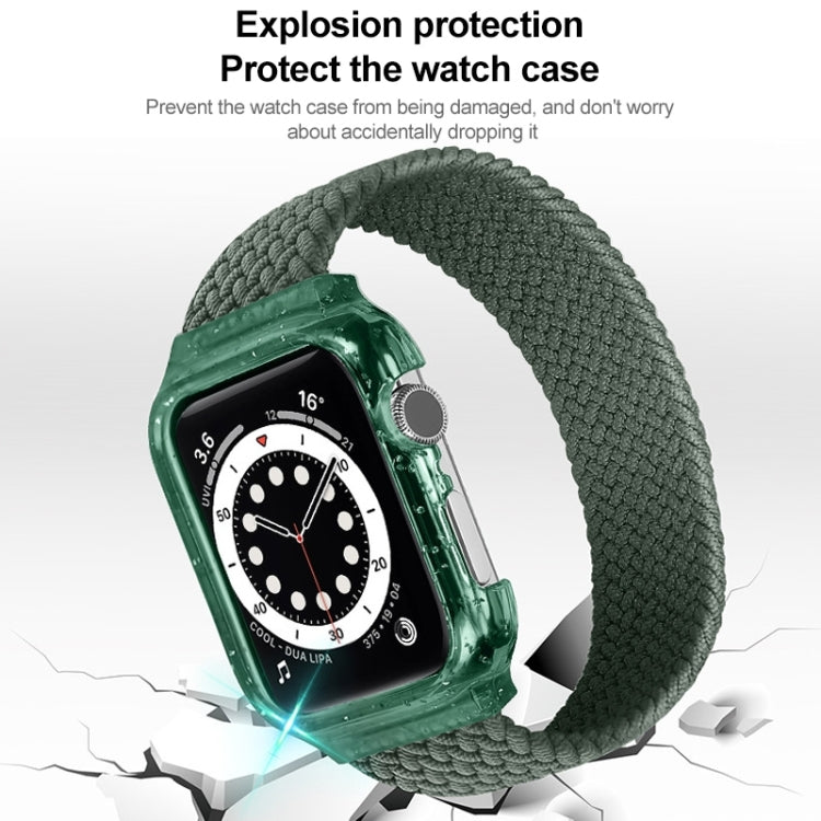 Weave Replacement Wrist Strap Watchbands with Frame For Apple Watch Series 6 & SE & 5 & 4 44mm / 3 & 2 & 1 42mm, 150mm, 155mm, 160mm, 165mm