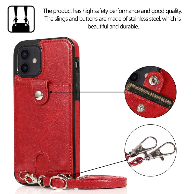 Shockproof PU Leather + TPU Protective Case with Card Slot & Lanyard