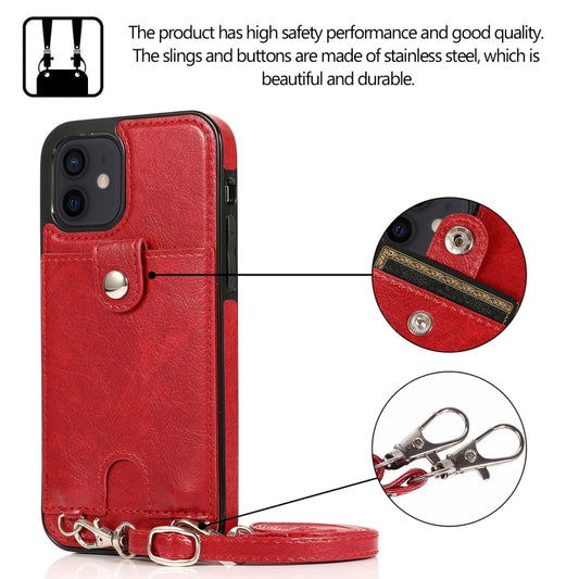 Back panel of PU leather iPhone 12 mini case with TPU shock absorption layer