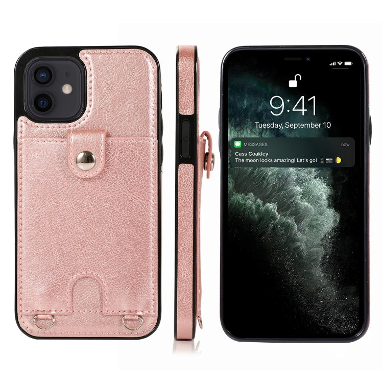 Shockproof PU Leather + TPU Protective Case with Card Slot & Lanyard