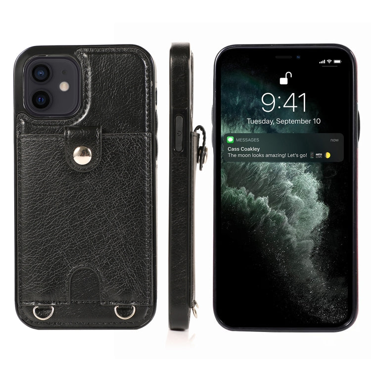 Shockproof PU Leather + TPU Protective Case with Card Slot & Lanyard