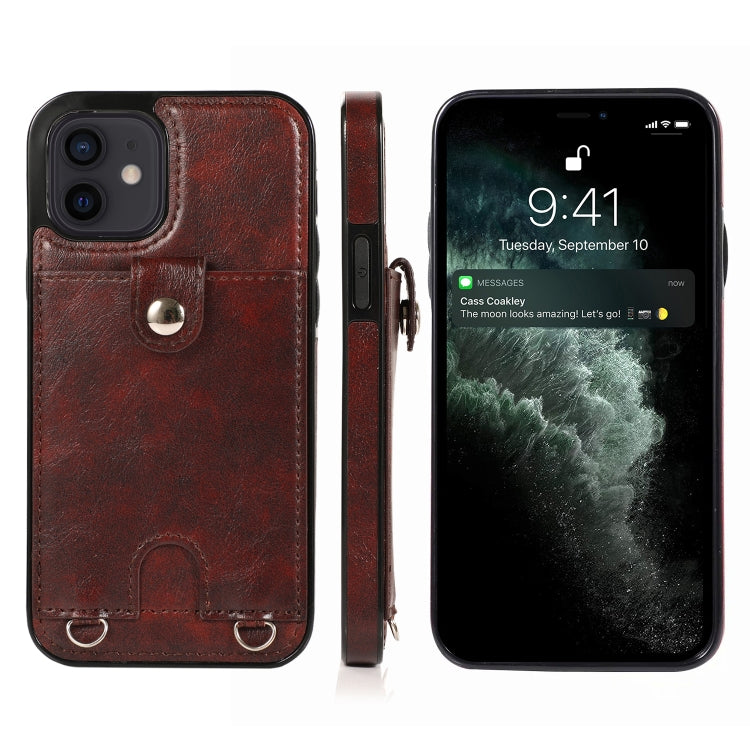 Shockproof PU Leather + TPU Protective Case with Card Slot & Lanyard