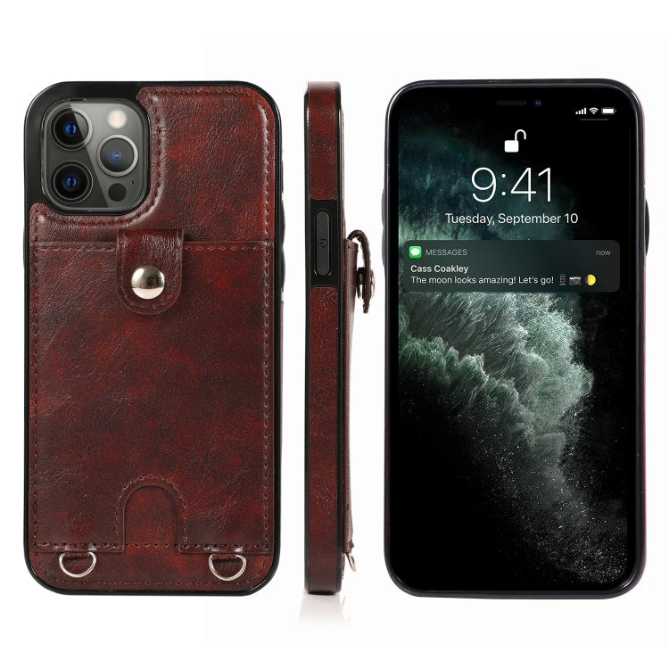 Shockproof PU Leather + TPU Protective Case with Card Slot & Lanyard