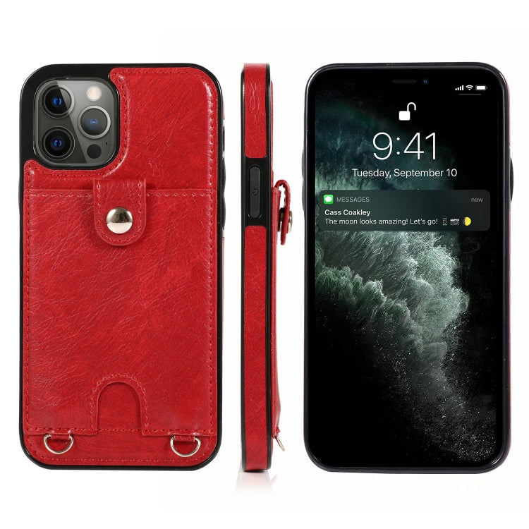 Shockproof PU Leather + TPU Protective Case with Card Slot & Lanyard