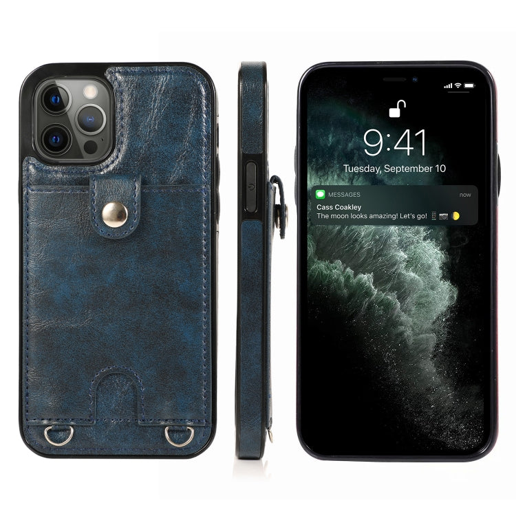 Shockproof PU Leather + TPU Protective Case with Card Slot & Lanyard