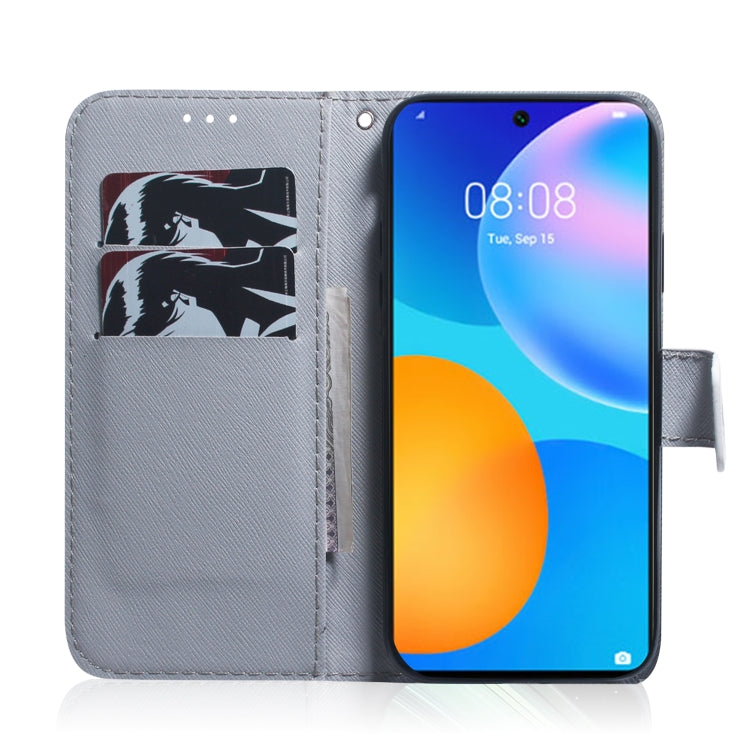 Coloured Drawing Horizontal Flip Leather Case, with Holder & Card Slots & Wallet, For Huawei P Smart 2021 / Y7a, For LG K31 / Aristo 5