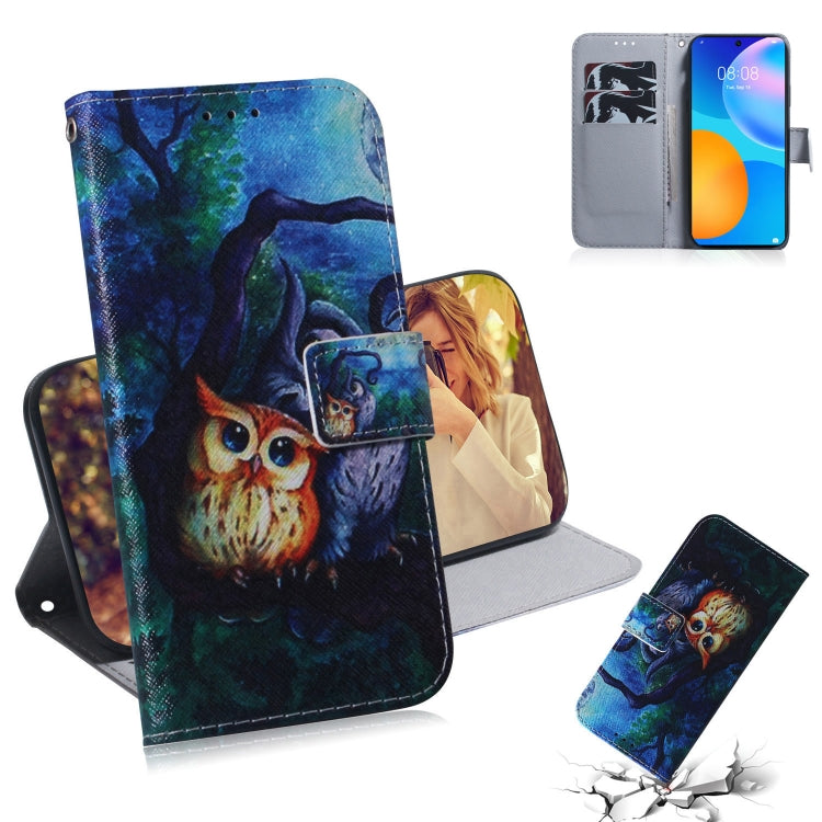 Coloured Drawing Horizontal Flip Leather Case, with Holder & Card Slots & Wallet, For Huawei P Smart 2021 / Y7a, For LG K31 / Aristo 5