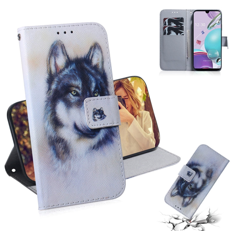 Coloured Drawing Horizontal Flip Leather Case, with Holder & Card Slots & Wallet, For Huawei P Smart 2021 / Y7a, For LG K31 / Aristo 5