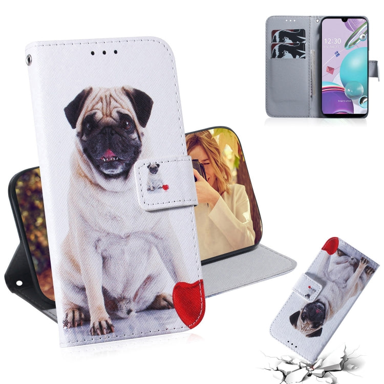 Coloured Drawing Horizontal Flip Leather Case, with Holder & Card Slots & Wallet, For Huawei P Smart 2021 / Y7a, For LG K31 / Aristo 5
