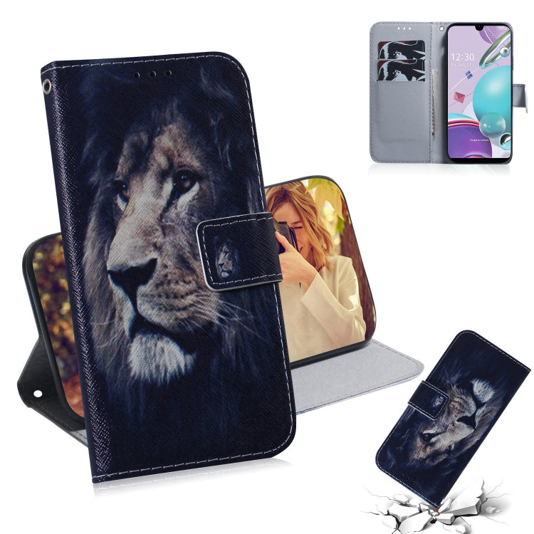 Coloured Drawing Horizontal Flip Leather Case, with Holder & Card Slots & Wallet, For Huawei P Smart 2021 / Y7a, For LG K31 / Aristo 5