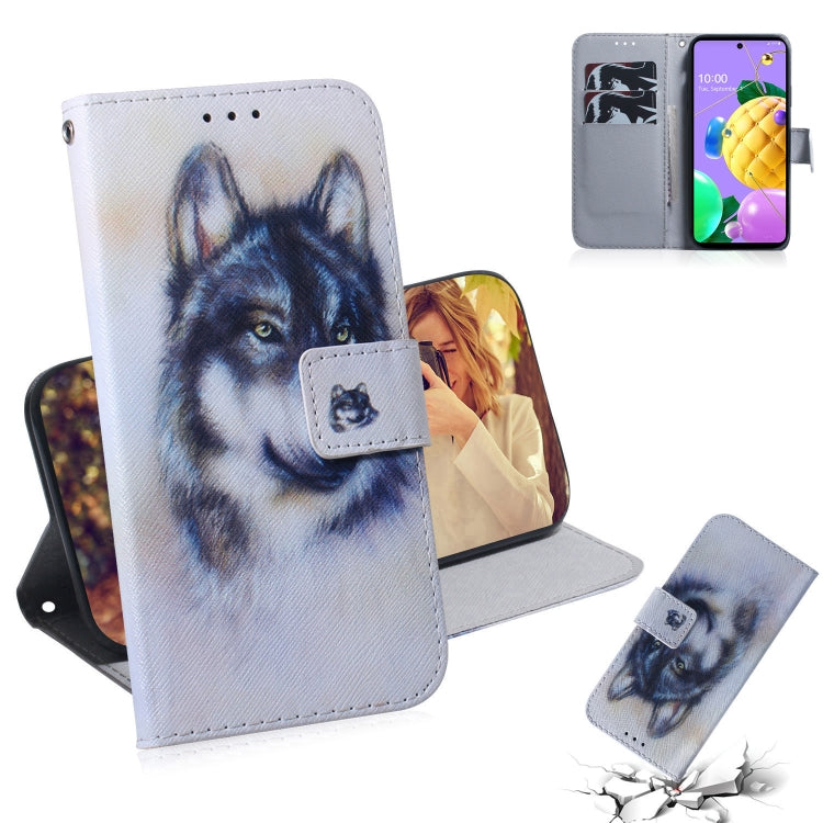 Coloured Drawing Horizontal Flip Leather Case, with Holder & Card Slots & Wallet, For LG K62 / K52 / Q52, For Nokia 2.4