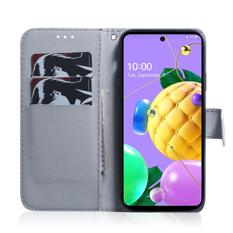 Coloured Drawing Horizontal Flip Leather Case, with Holder & Card Slots & Wallet, For LG K62 / K52 / Q52, For Nokia 2.4