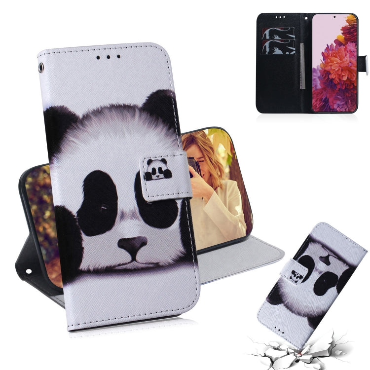 Coloured Drawing Horizontal Flip Leather Case, with Holder & Card Slots & Wallet, For Samsung Galaxy S21 Ultra 5G