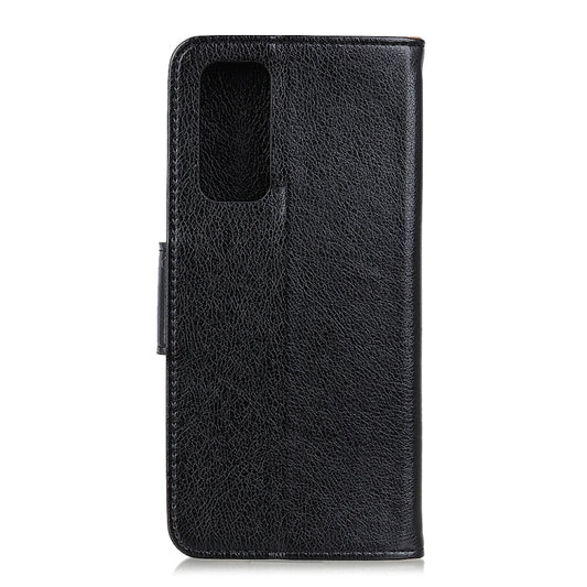Horizontal flip design leather wallet case compatible with Galaxy A12 and Huawei Honor 10X Lite