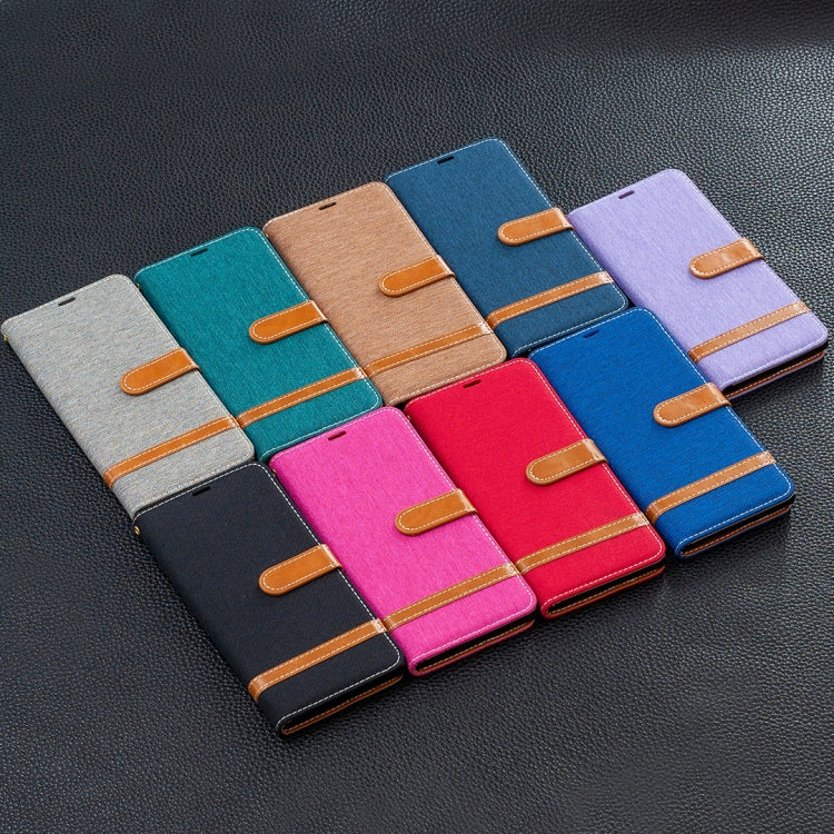 Color Matching Denim Texture Horizontal Flip Leather Case with Holder & Card Slots & Wallet & Lanyard, For Samsung Galaxy S21 5G, For Samsung Galaxy S21+ 5G