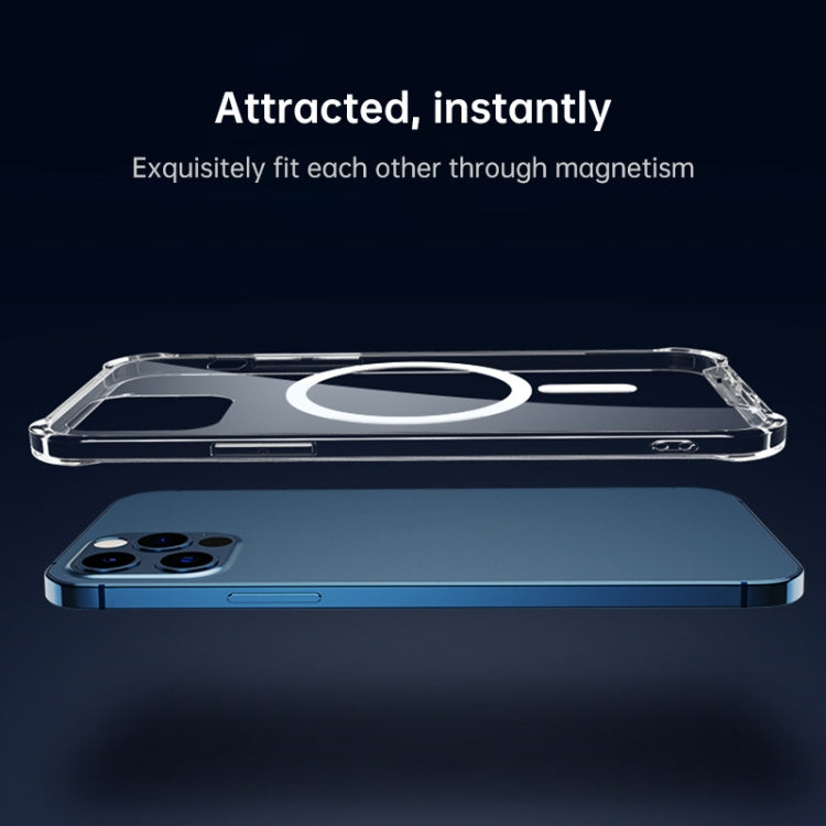 For iPhone XR Clear Four-corner Airbag Magnetic Shockproof Protective Magsafe Case, For iPhone XR