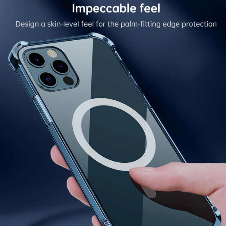 For iPhone XR Clear Four-corner Airbag Magnetic Shockproof Protective Magsafe Case, For iPhone XR