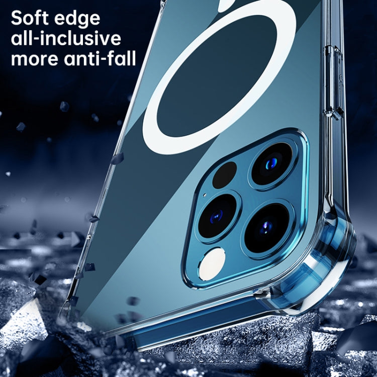For iPhone XR Clear Four-corner Airbag Magnetic Shockproof Protective Magsafe Case, For iPhone XR