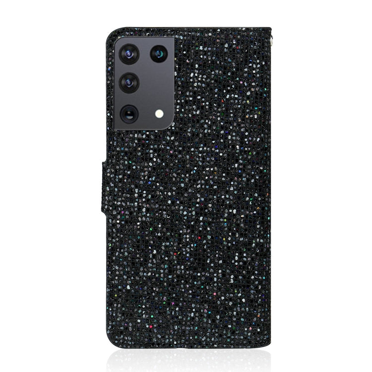 Glitter Powder Horizontal Flip Leather Case with Card Slots & Holder & Lanyard, For Samsung Galaxy S21 Ultra 5G, For Samsung Galaxy S21+ 5G, For Samsung Galaxy S21 5G, For Samsung Galaxy A42