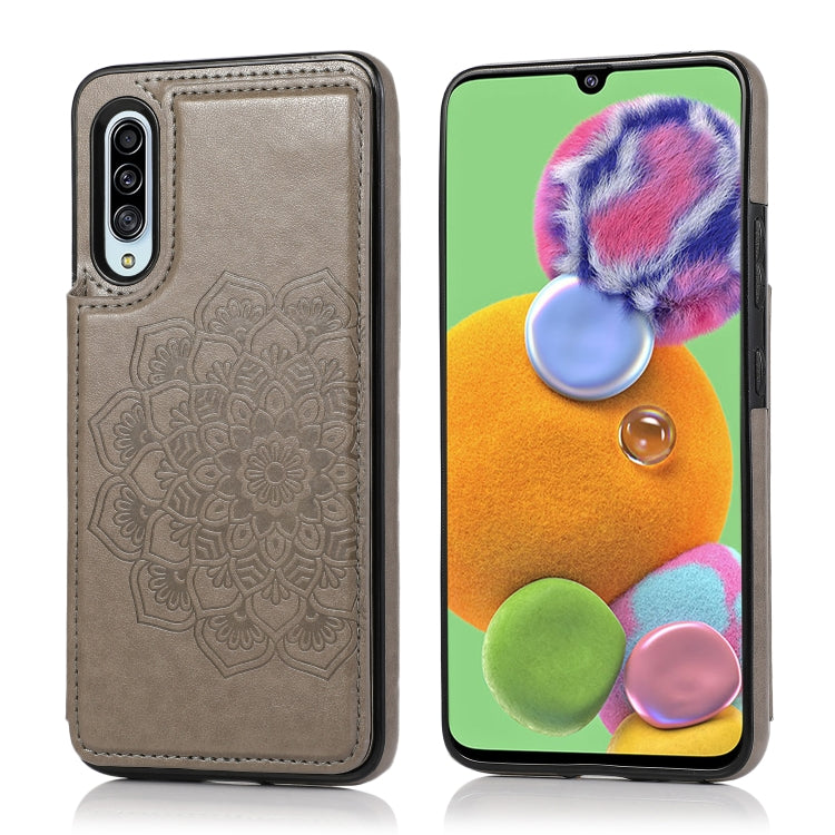 Double Buckle Mandala Pattern PU+TPU Protective Case with Card Slots & Holder & Photo Frame, For Samsung Galaxy A70, For Samsung Galaxy A71 / A81 / A10 / A91, For Samsung Galaxy A90 5G, For Samsung Galaxy Note9