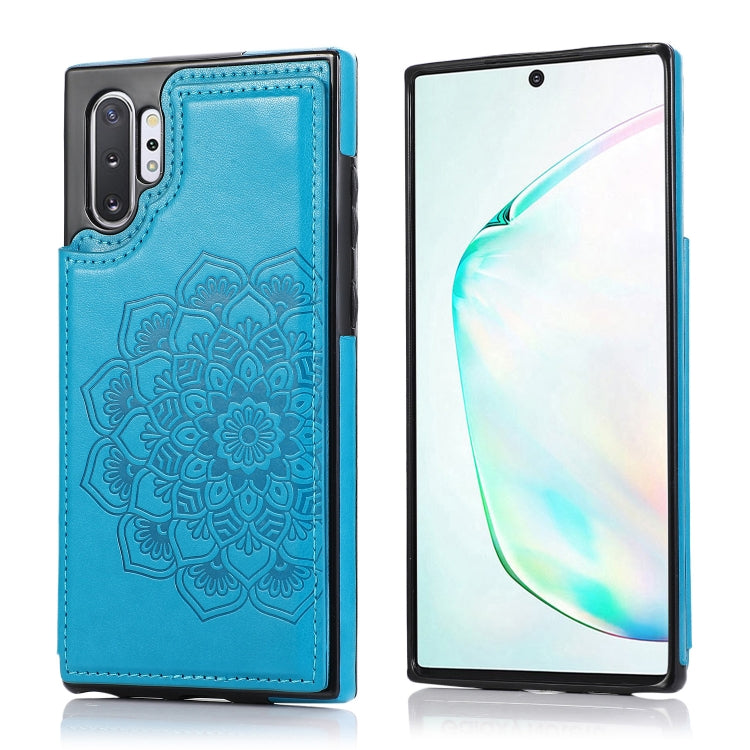 Double Buckle Mandala Pattern PU+TPU Protective Case with Card Slots & Holder & Photo Frame, For Samsung Galaxy Note 10 Plus, For Samsung Galaxy Note20, For Samsung Galaxy S9, For Samsung Galaxy S9 Plus