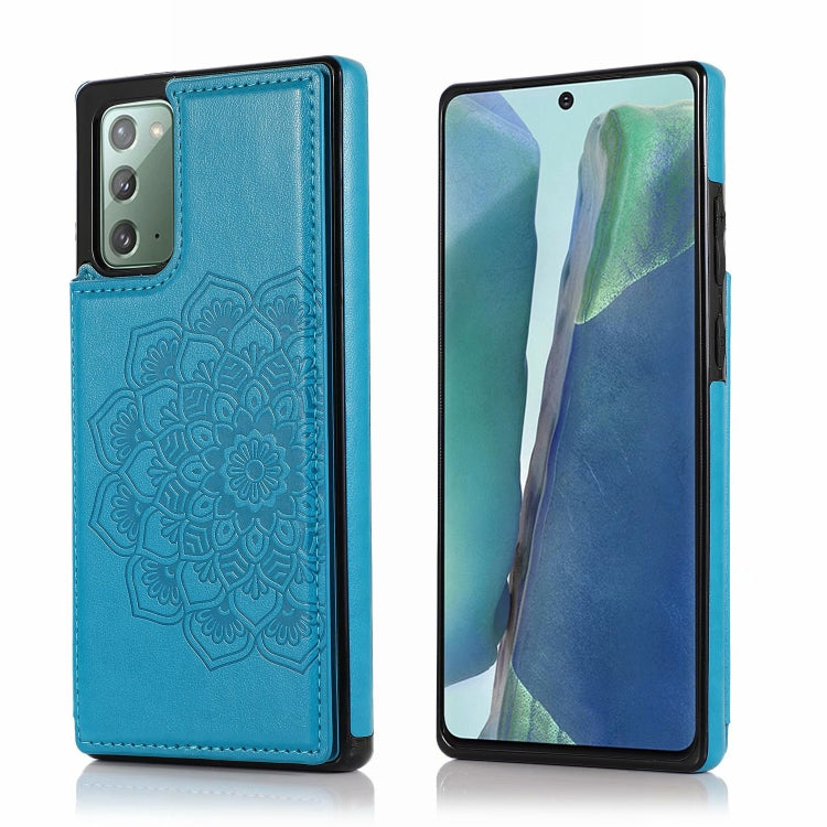 Double Buckle Mandala Pattern PU+TPU Protective Case with Card Slots & Holder & Photo Frame, For Samsung Galaxy Note 10 Plus, For Samsung Galaxy Note20, For Samsung Galaxy S9, For Samsung Galaxy S9 Plus