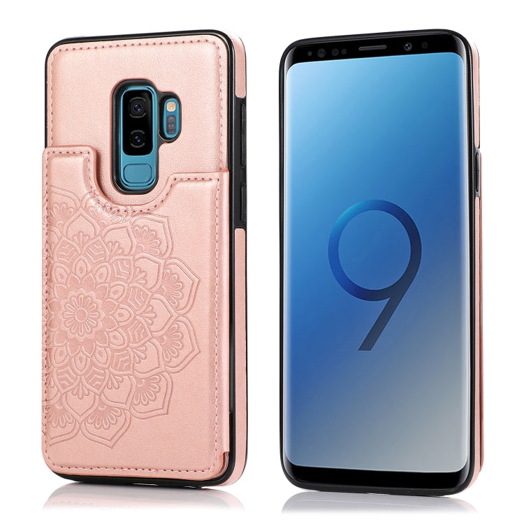 Double Buckle Mandala Pattern PU+TPU Protective Case with Card Slots & Holder & Photo Frame, For Samsung Galaxy Note 10 Plus, For Samsung Galaxy Note20, For Samsung Galaxy S9, For Samsung Galaxy S9 Plus