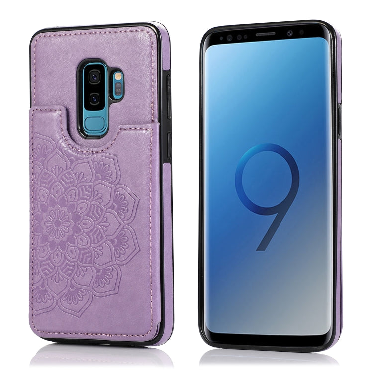 Double Buckle Mandala Pattern PU+TPU Protective Case with Card Slots & Holder & Photo Frame, For Samsung Galaxy Note 10 Plus, For Samsung Galaxy Note20, For Samsung Galaxy S9, For Samsung Galaxy S9 Plus