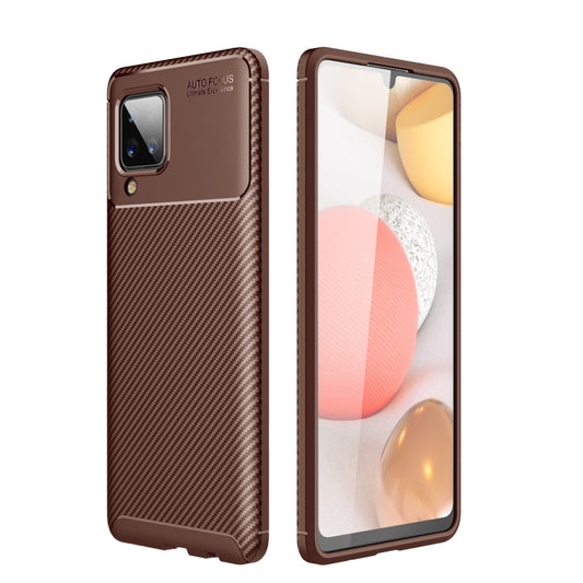 Carbon fiber texture shockproof TPU case for Samsung Galaxy A02s, A12, Moto G9 Power