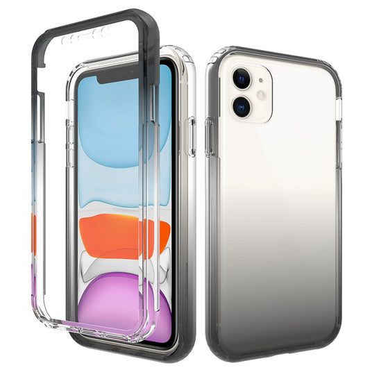 Gradient candy color iPhone 11 Pro Max case with shockproof TPU and clear PC protection