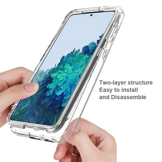 Galaxy S21+ 5G shockproof case showing smooth gradient transition from pink to purple tones