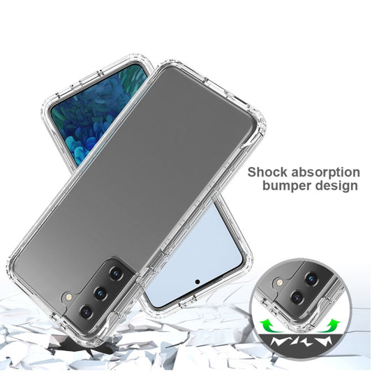 Slim-fit S21+ 5G case displaying full gradient candy color transition and impact-absorbing design