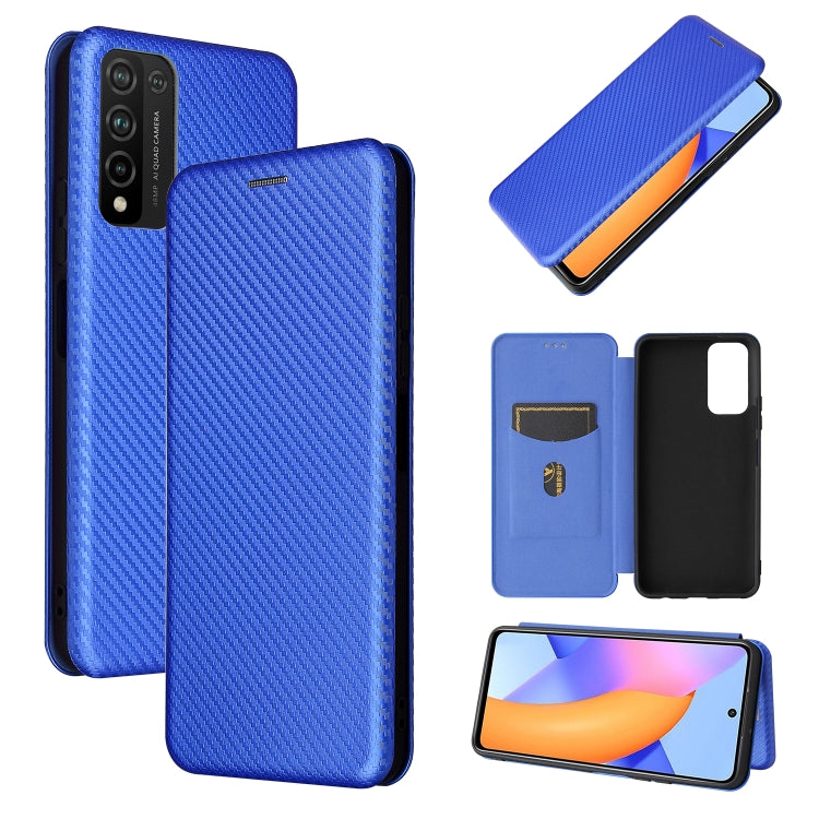 Carbon Fiber Texture Magnetic Horizontal Flip TPU + PC + PU Leather Case with Card Slot, For Huawei Y9a, For Huawei nova 8 SE, For Huawei Honor 10X Lite, For Samsung Galaxy A12 / M12