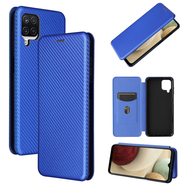 Carbon Fiber Texture Magnetic Horizontal Flip TPU + PC + PU Leather Case with Card Slot, For Huawei Y9a, For Huawei nova 8 SE, For Huawei Honor 10X Lite, For Samsung Galaxy A12 / M12