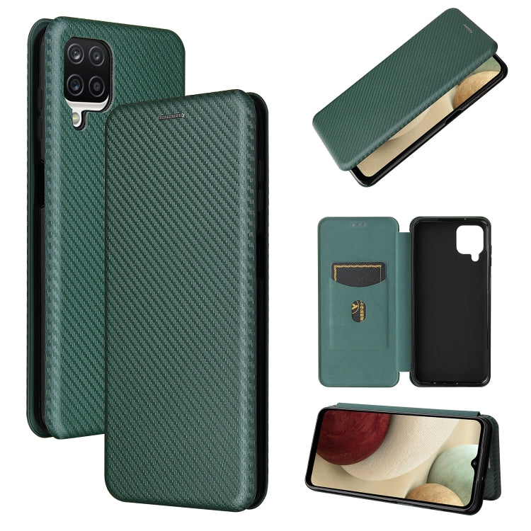 Carbon Fiber Texture Magnetic Horizontal Flip TPU + PC + PU Leather Case with Card Slot, For Huawei Y9a, For Huawei nova 8 SE, For Huawei Honor 10X Lite, For Samsung Galaxy A12 / M12