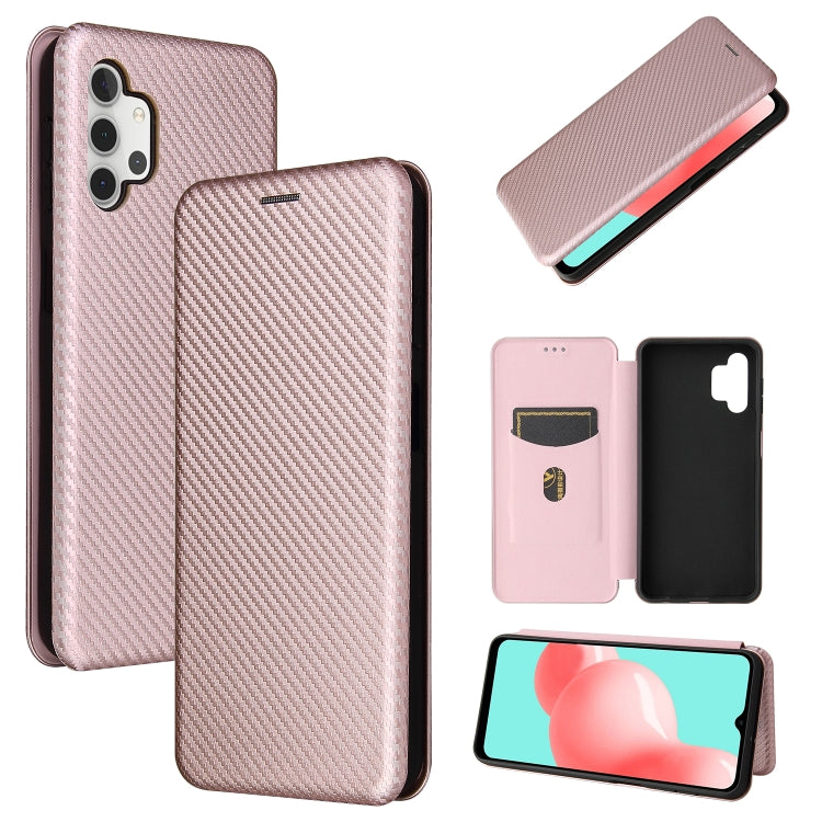 Carbon Fiber Texture Magnetic Horizontal Flip TPU + PC + PU Leather Case with Card Slot, For Samsung Galaxy A32 5G, For Samsung Galaxy S30, For Samsung Galaxy S21+ 5G