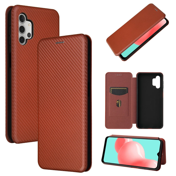 Carbon Fiber Texture Magnetic Horizontal Flip TPU + PC + PU Leather Case with Card Slot, For Samsung Galaxy A32 5G, For Samsung Galaxy S30, For Samsung Galaxy S21+ 5G