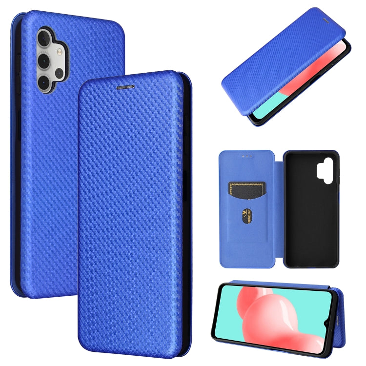 Carbon Fiber Texture Magnetic Horizontal Flip TPU + PC + PU Leather Case with Card Slot, For Samsung Galaxy A32 5G, For Samsung Galaxy S30, For Samsung Galaxy S21+ 5G