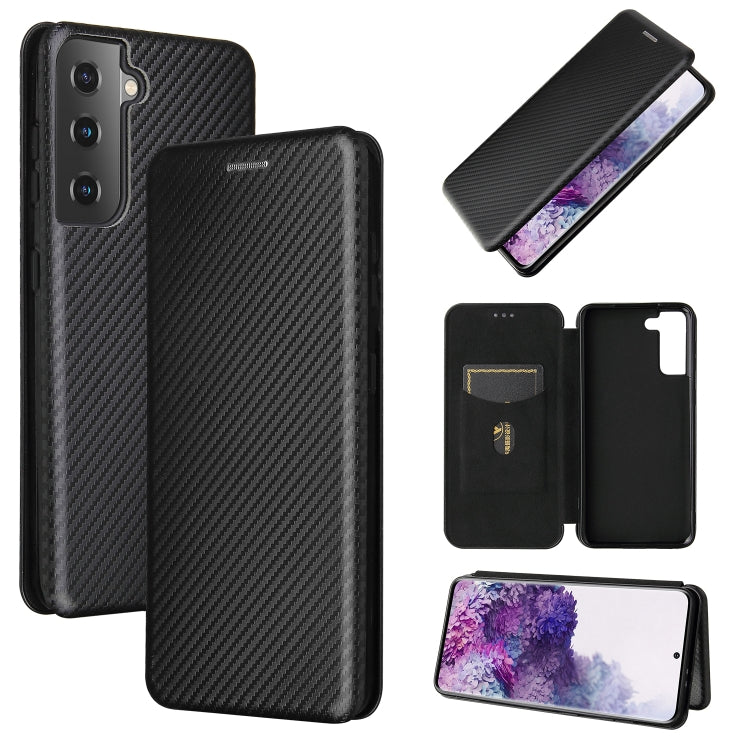 Carbon Fiber Texture Magnetic Horizontal Flip TPU + PC + PU Leather Case with Card Slot, For Samsung Galaxy A32 5G, For Samsung Galaxy S30, For Samsung Galaxy S21+ 5G