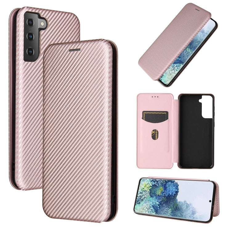 Carbon Fiber Texture Magnetic Horizontal Flip TPU + PC + PU Leather Case with Card Slot, For Samsung Galaxy A32 5G, For Samsung Galaxy S30, For Samsung Galaxy S21+ 5G