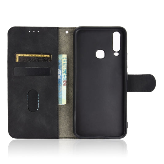 Side view of Doogee N30 flip case showcasing calf texture PU material and build quality