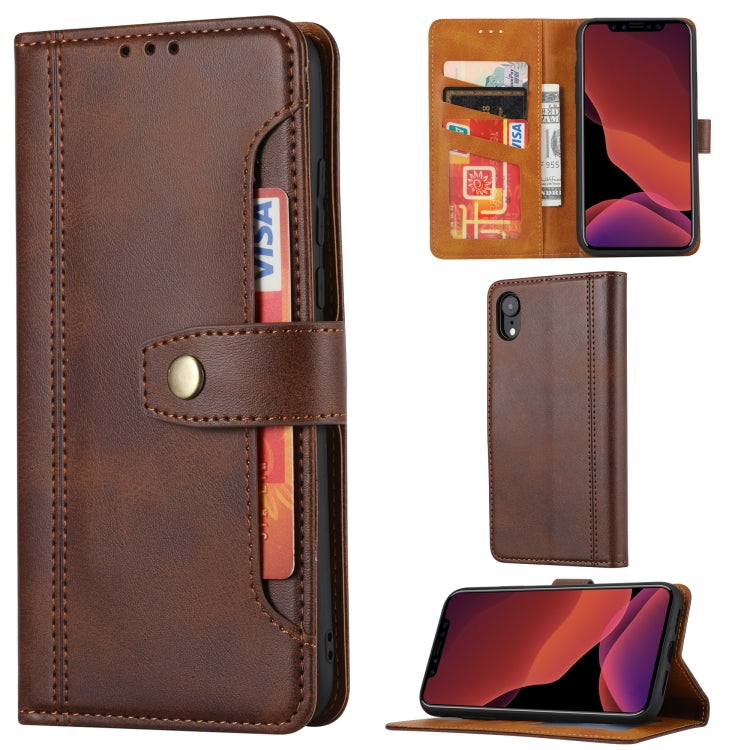 Calf Texture Double Fold Clasp Horizontal Flip Leather Case with Photo Frame & Holder & Card Slots & Wallet, For iPhone XR, For Samsung Galaxy S30, For Samsung Galaxy S30 Plus, For Samsung Galaxy S30 Ultra, For Huawei P20, For Huawei P30 Lite
