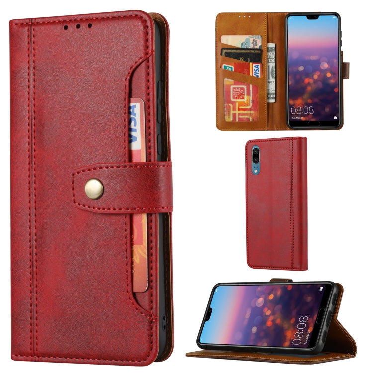 Calf Texture Double Fold Clasp Horizontal Flip Leather Case with Photo Frame & Holder & Card Slots & Wallet, For iPhone XR, For Samsung Galaxy S30, For Samsung Galaxy S30 Plus, For Samsung Galaxy S30 Ultra, For Huawei P20, For Huawei P30 Lite