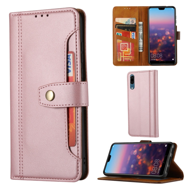 Calf Texture Double Fold Clasp Horizontal Flip Leather Case with Photo Frame & Holder & Card Slots & Wallet, For iPhone XR, For Samsung Galaxy S30, For Samsung Galaxy S30 Plus, For Samsung Galaxy S30 Ultra, For Huawei P20, For Huawei P30 Lite