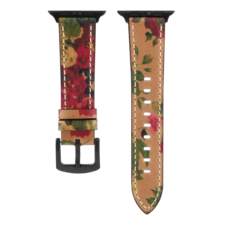 Retro Head-layer Cowhide Genuine Leather Watchband For Apple Watch Series 6 & SE & 5 & 4 44mm / 3 & 2 & 1 42mm, For Apple Watch Series 7 45mm / 6 & SE & 5 & 4 44mm / 3 & 2 & 1 42mm������������������������������������������������������������������������...