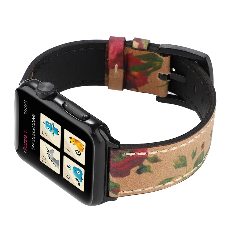 Retro Head-layer Cowhide Genuine Leather Watchband For Apple Watch Series 6 & SE & 5 & 4 44mm / 3 & 2 & 1 42mm, For Apple Watch Series 7 45mm / 6 & SE & 5 & 4 44mm / 3 & 2 & 1 42mm������������������������������������������������������������������������...