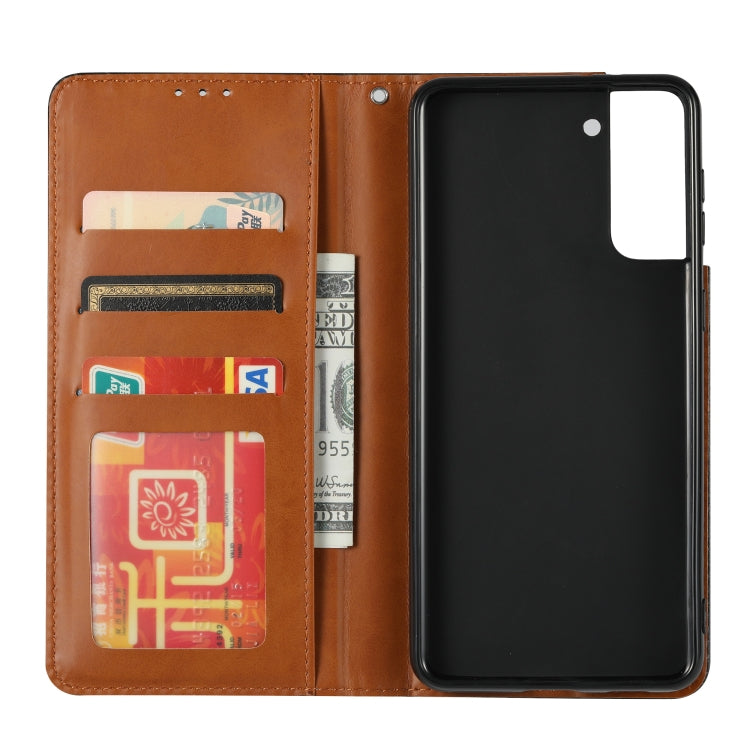 Knead Skin Texture Horizontal Flip Leather Case with Photo Frame & Holder & Card Slots & Wallet, For Samsung Galaxy S21 5G, For Samsung Galaxy S21+ 5G, For Samsung Galaxy S21 Ultra 5G